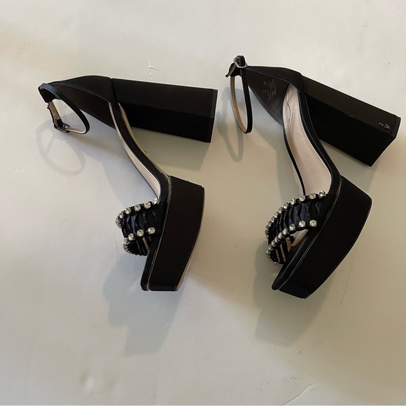 Sam Edelman Women’s Rhinestone Platform Sandals - Picture 12 of 13